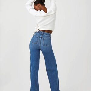 New Seamed Front,‎ Wide Leg Jeans